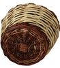Dolce & Gabbana Beige Wood Wicker Rattan Basket Tote Bag
