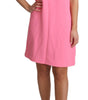 Dolce & Gabbana Pink Shift Sleeveless Knee Length Dress