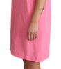 Dolce & Gabbana Pink Shift Sleeveless Knee Length Dress