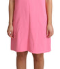 Dolce & Gabbana Pink Shift Sleeveless Knee Length Dress