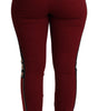 Dolce & Gabbana Red DG Star Striped Skinny Cotton Pant