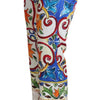 Dolce &amp; Gabbana Majolica High Waist Cropped Trousers