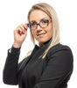 Emilio Pucci Chic Blue Full-Rim Designer Women's Eyewear