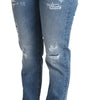 Dolce &amp; Gabbana Chic High-Waisted Tattered Skinny Jeans