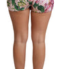 Dolce &amp; Gabbana Chic Pink Floral High-Waist Hot Pants
