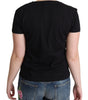 Moschino Chic Black Cotton Tee with Playful Print