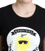 Chic Moschino Cotton Tee with Milano Print