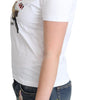 Moschino Chic Cotton Round Neck Tee with Playful Print