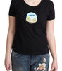 Moschino Chic Black Cotton Round Neck Tee