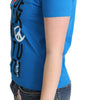 Moschino Chic Alphabet Cotton Tee in Blue