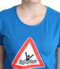 Moschino Chic Triangle Graphic Cotton Tee