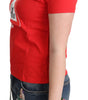 Moschino Chic Red Graphic Cotton Tee