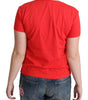 Moschino Chic Red Graphic Cotton Tee