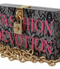 Dolce & Gabbana Gray Fashion Devotion Clutch Plexi SICILY BOX Purse