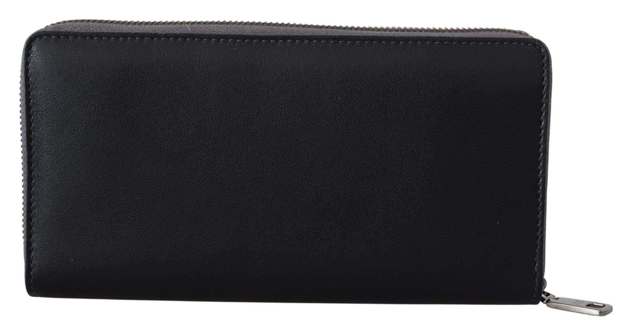 Portefeuille zippé élégant en cuir texturé Dolce & Gabbana