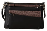 Dolce & Gabbana Élégant sac bandoulière en cuir noir