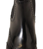 Dolce & Gabbana Elegant Black Ankle Wingtip Oxford Boots