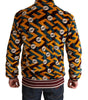 Dolce & Gabbana Multicolor Velvet DG Logo Mens Sweater Jacket