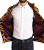 Dolce & Gabbana Multicolor Velvet DG Logo Mens Sweater Jacket
