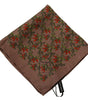 Dolce & Gabbana Brown Carrots Print Silk Handkerchief
