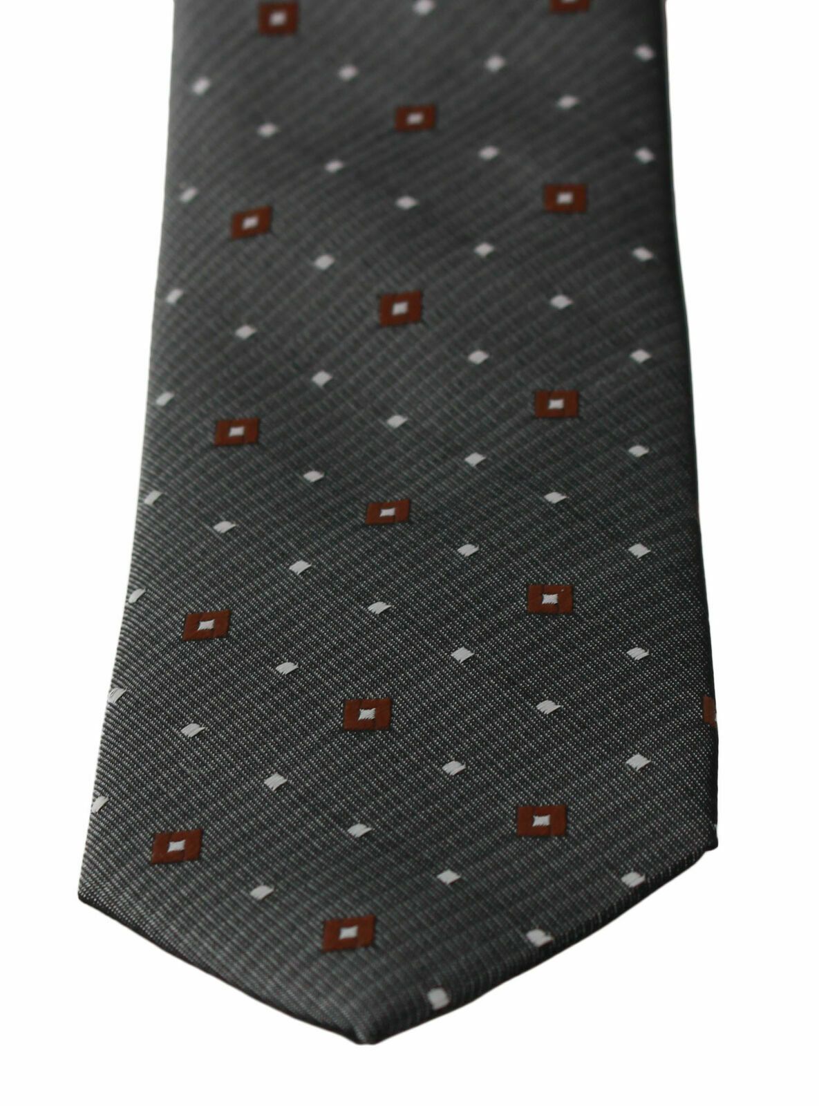Dolce &amp; Gabbana Elegant Gray Patterned Silk Blend Neck Tie