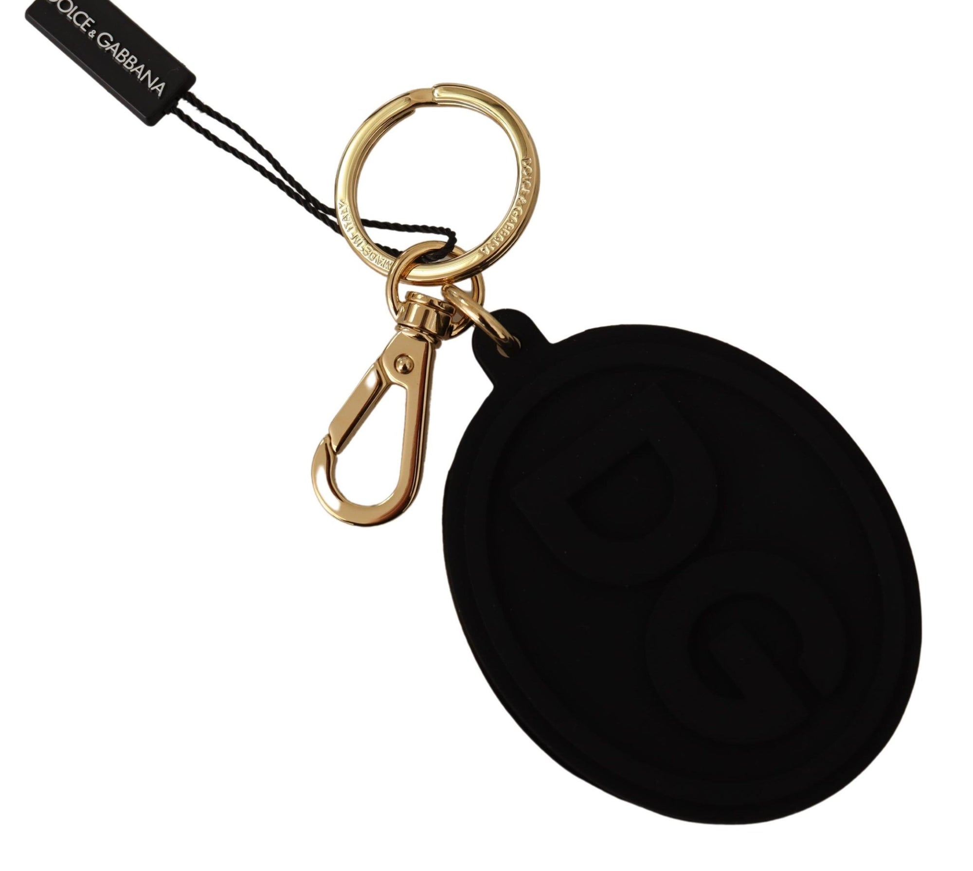 Porte-clés élégant noir et or Dolce &amp; Gabbana