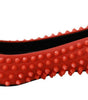 Chaussures plates pointues en cuir orange vif Philipp Plein