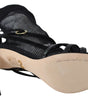 Dolce & Gabbana Chic Black Mesh Stiletto Sandals