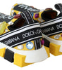 Baskets Sorrento jaunes à ornements Dolce &amp; Gabbana