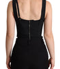 Dolce & Gabbana Black Floral Lace Bodysuit Hot Pants Dress