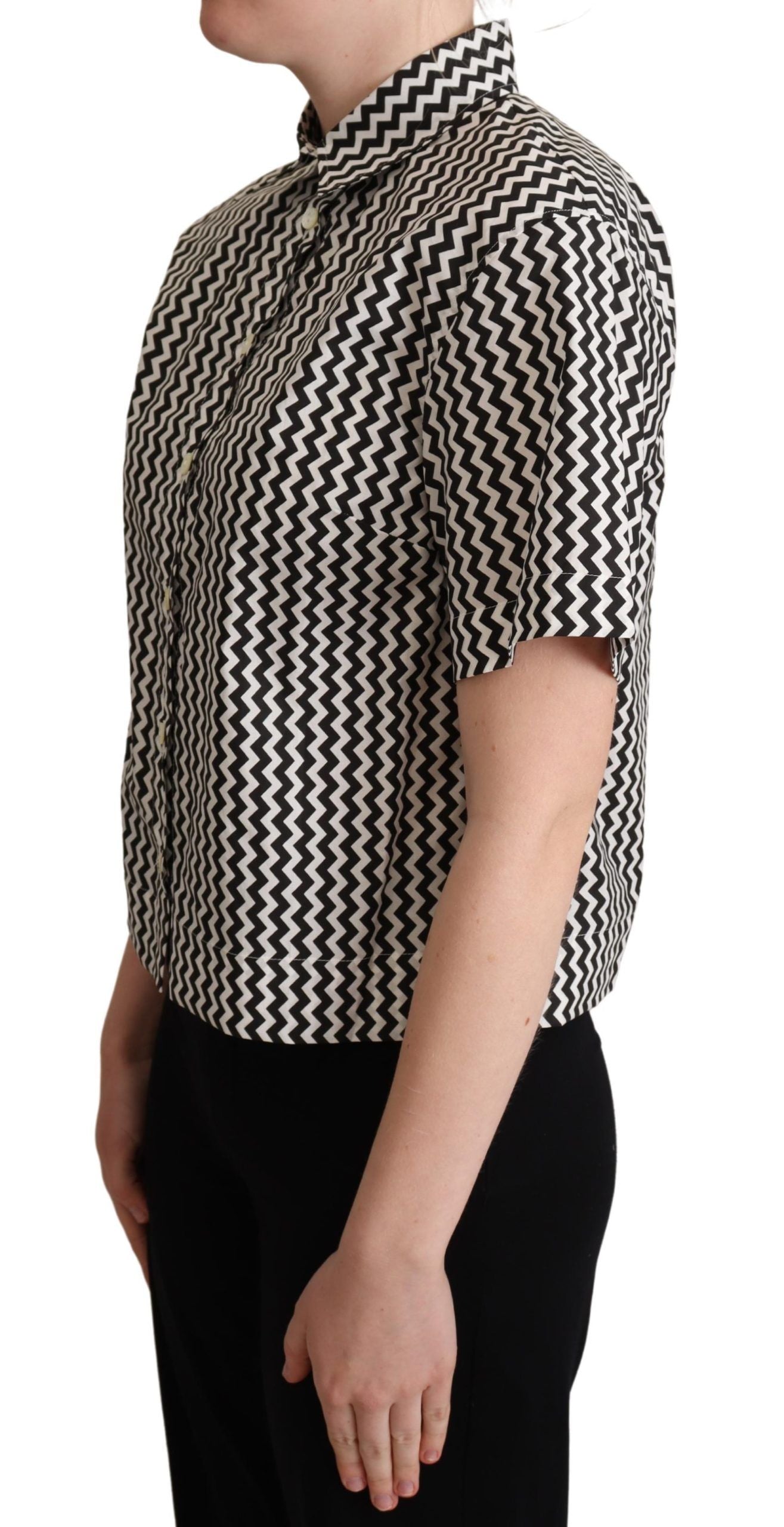 Polo Dolce & Gabbana en coton Zigzag Elegance