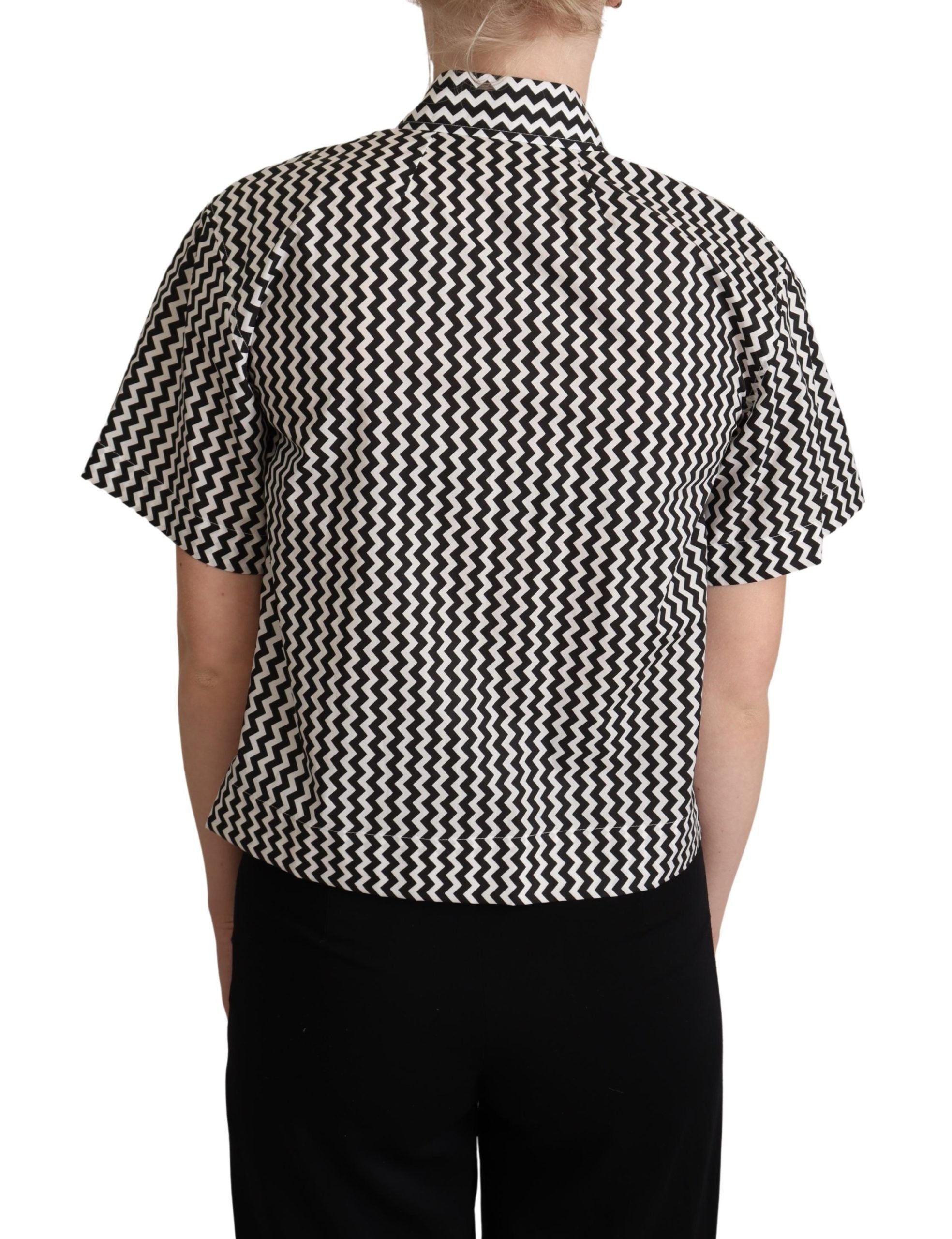 Polo Dolce & Gabbana en coton Zigzag Elegance