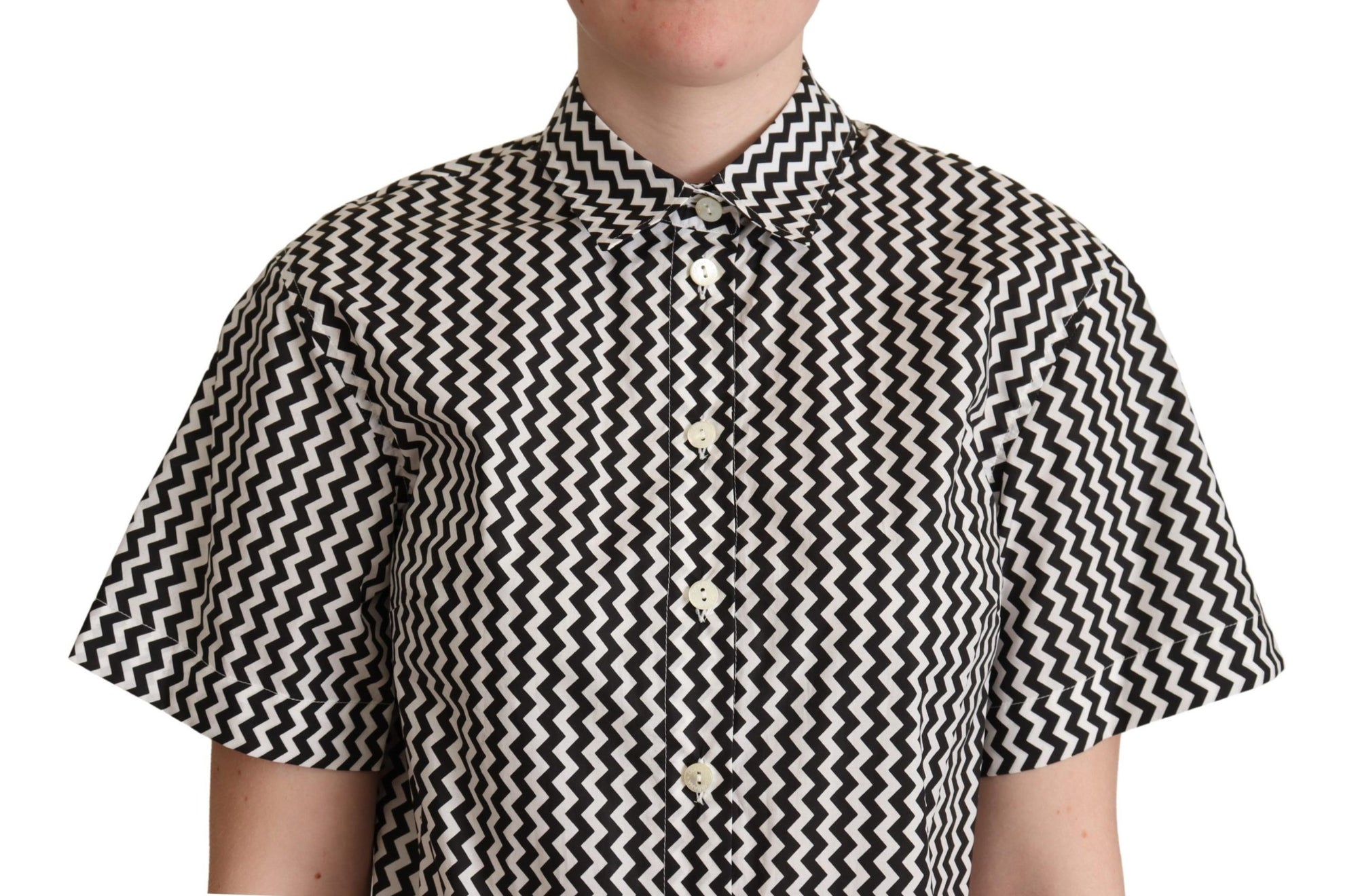 Polo Dolce & Gabbana en coton Zigzag Elegance