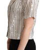 Dolce & Gabbana White Circles Dots Collared Button Up Shirt