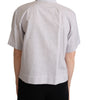 Dolce & Gabbana White Polka Dots Collared Blouse Shirt