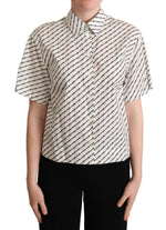 Polo élégant en coton à pois Dolce & Gabbana
