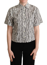 Polo élégant en coton à fleurs Dolce & Gabbana