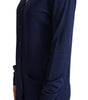 Dolce & Gabbana Blue Virgin Wool Button Down Cardigan Sweater