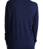 Dolce & Gabbana Blue Virgin Wool Button Down Cardigan Sweater