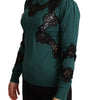Dolce & Gabbana Green Wool Crewneck Sweater