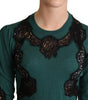 Dolce & Gabbana Green Wool Crewneck Sweater