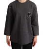 Dolce & Gabbana Gray Embroidered Women Pullover Sweater