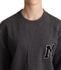 Dolce & Gabbana Gray Embroidered Women Pullover Sweater