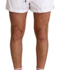 Maillot de bain élégant Dolce & Gabbana blanc à motif KING