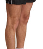 Dolce & Gabbana Elegant Black KING Motive Swim Trunks