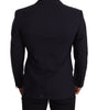 Dolce &amp; Gabbana Elegant Navy Martini Blazer by Renowned Tailors