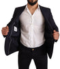 Dolce &amp; Gabbana Elegant Navy Martini Blazer by Renowned Tailors