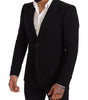 Dolce &amp; Gabbana Elegant Slim Fit Black Cotton Blazer