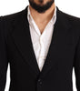 Dolce &amp; Gabbana Elegant Slim Fit Black Cotton Blazer