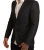Dolce &amp; Gabbana Elegant Gray Check Martini Blazer